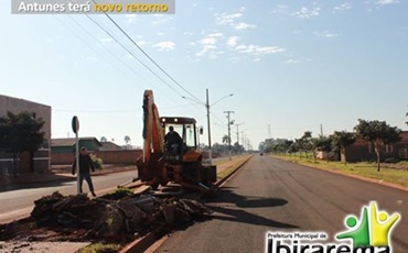 Avenida Prefeito Chiquito Antunes em Ibirarema terá novo retorno